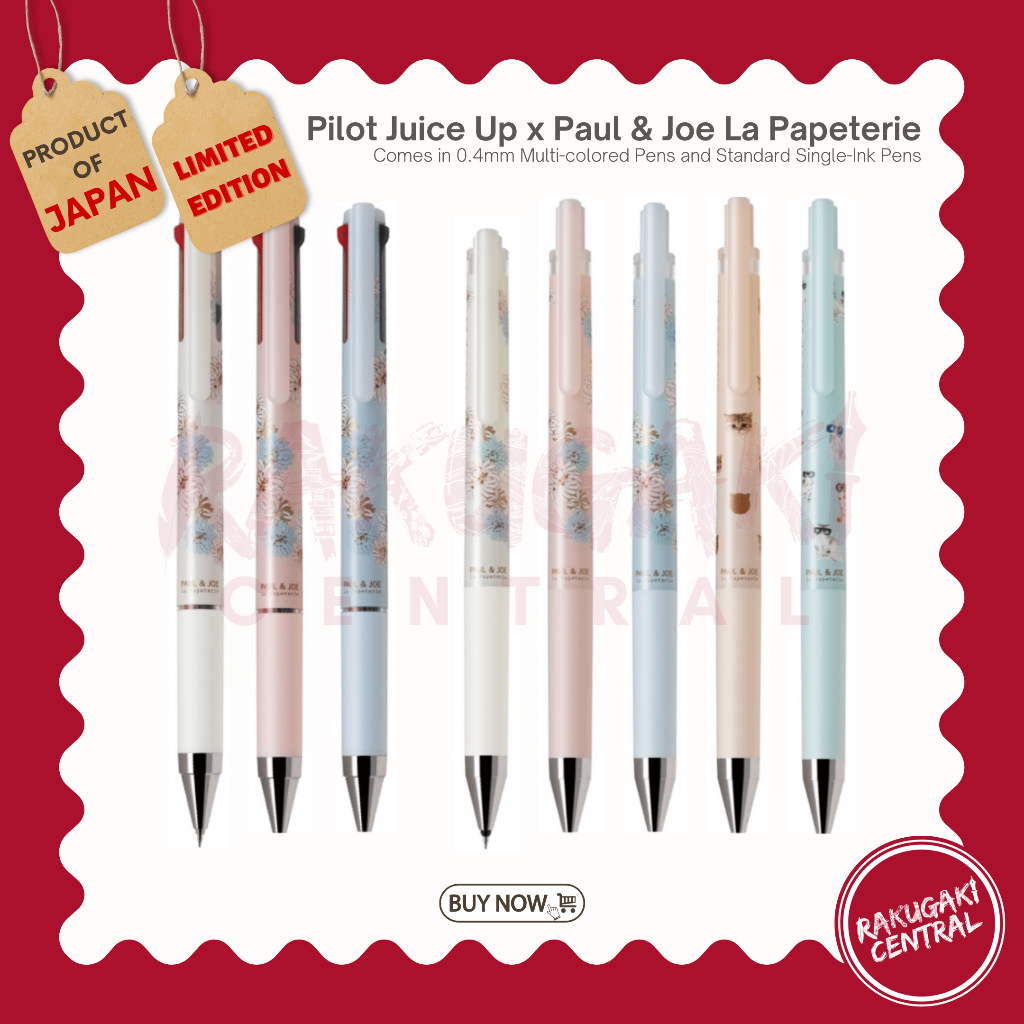 Pilot Juice Up x Paul & Joe La Papeterie Shopee Philippines