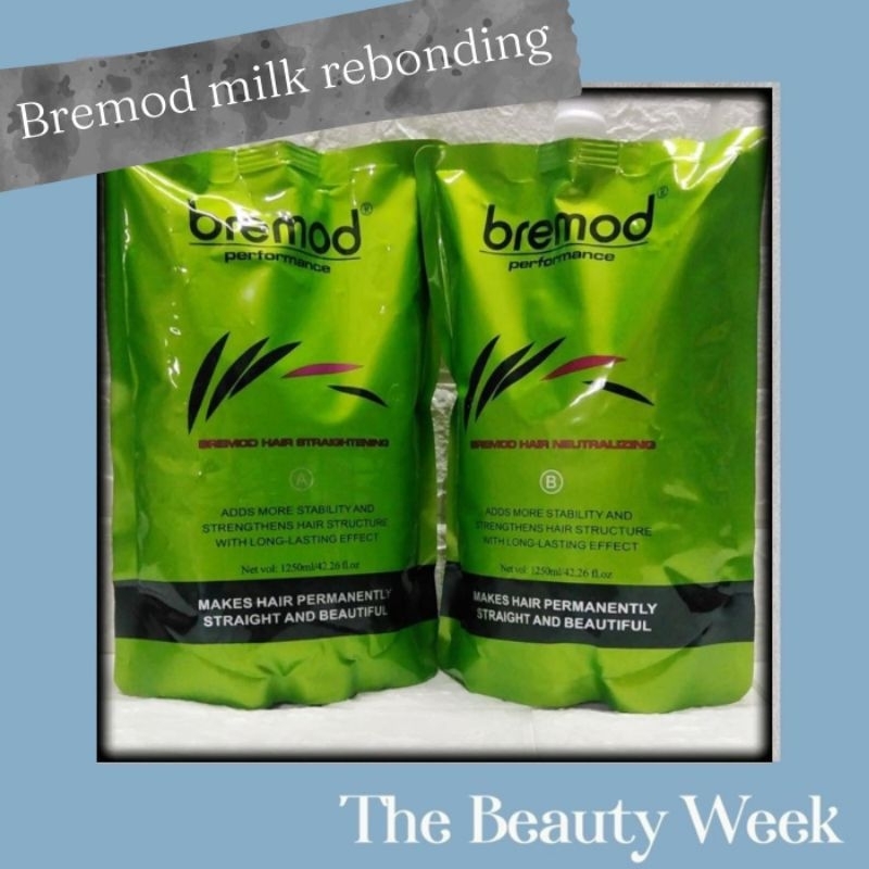 Bremod Classic And Milk Rebonding Hair Straightening Rebonding Cream A ...