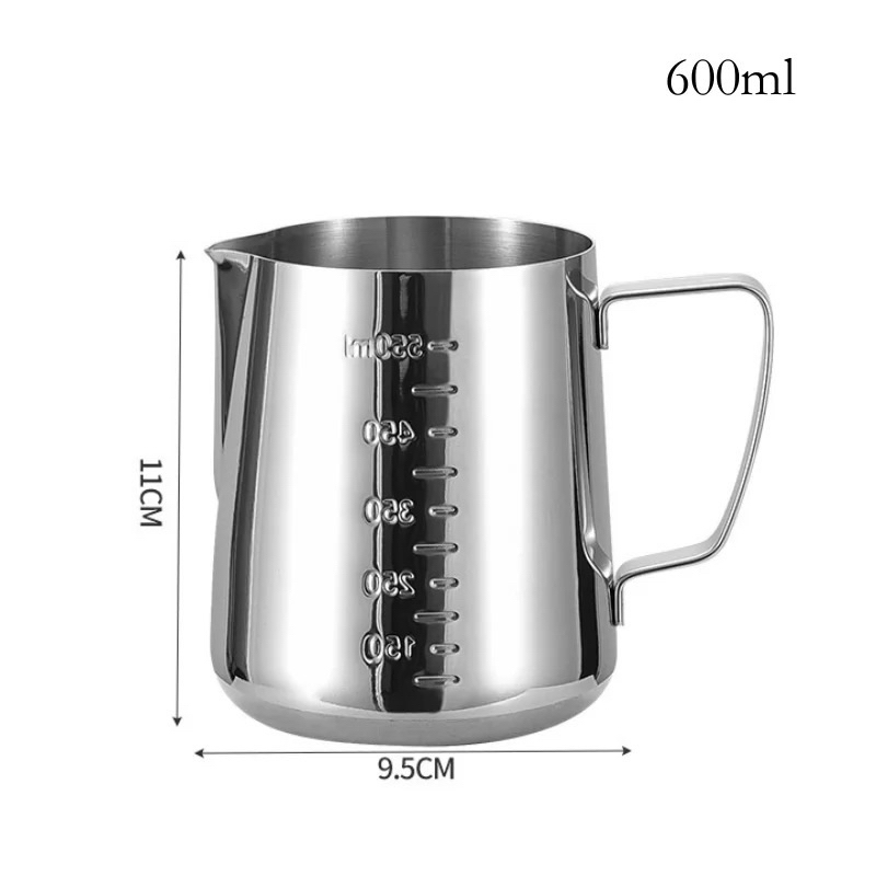 Stainless Steel Milk Frothing Pitcher Jug Espresso Coffee Pitcher ...