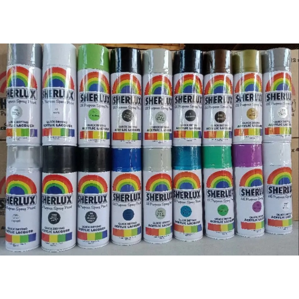 original SHERLUX ALL purpose spray paint 400cc | Shopee Philippines