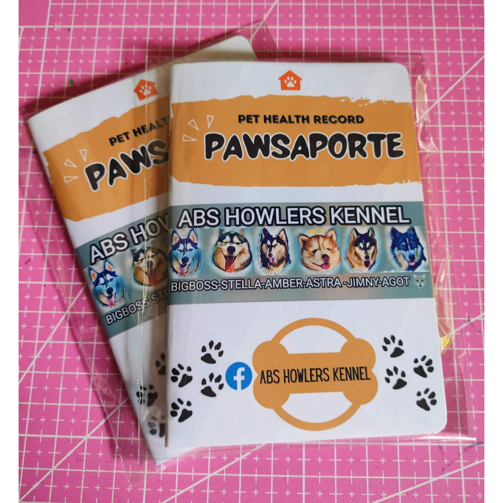Customized Pet Vet Record Booklet Pet Vaccination Record Booklet
