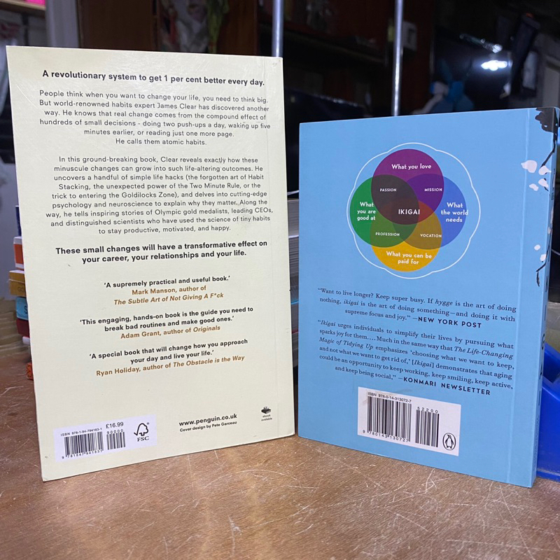 Bundle | Original Ikigai and Atomic Habits with Free Random Bookmark ...