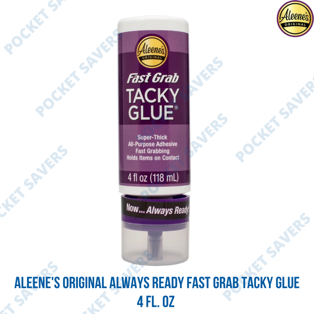 Aleene's Tacky Glue Fast Grab Always Ready 4 oz (Super Thick, Non-Toxic ...