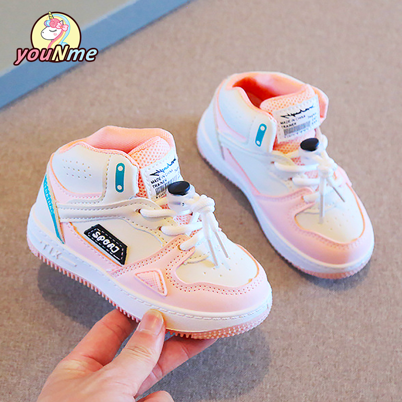 youNme High Cut Shoes For Kids Girls Korean Rubber Shoes Baby Boys Ootd