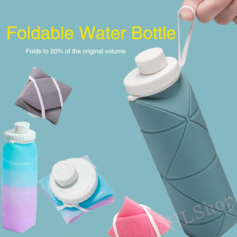 HLDD-1551 Foldable Silica Gel Water Bottle Sports Cycling Travel 140G ...