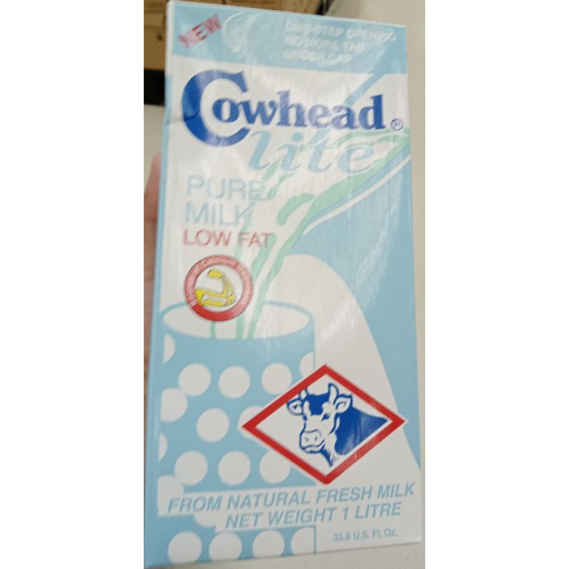 Cowhead Lite Pure Milk Low Fat 1L Shopee Philippines