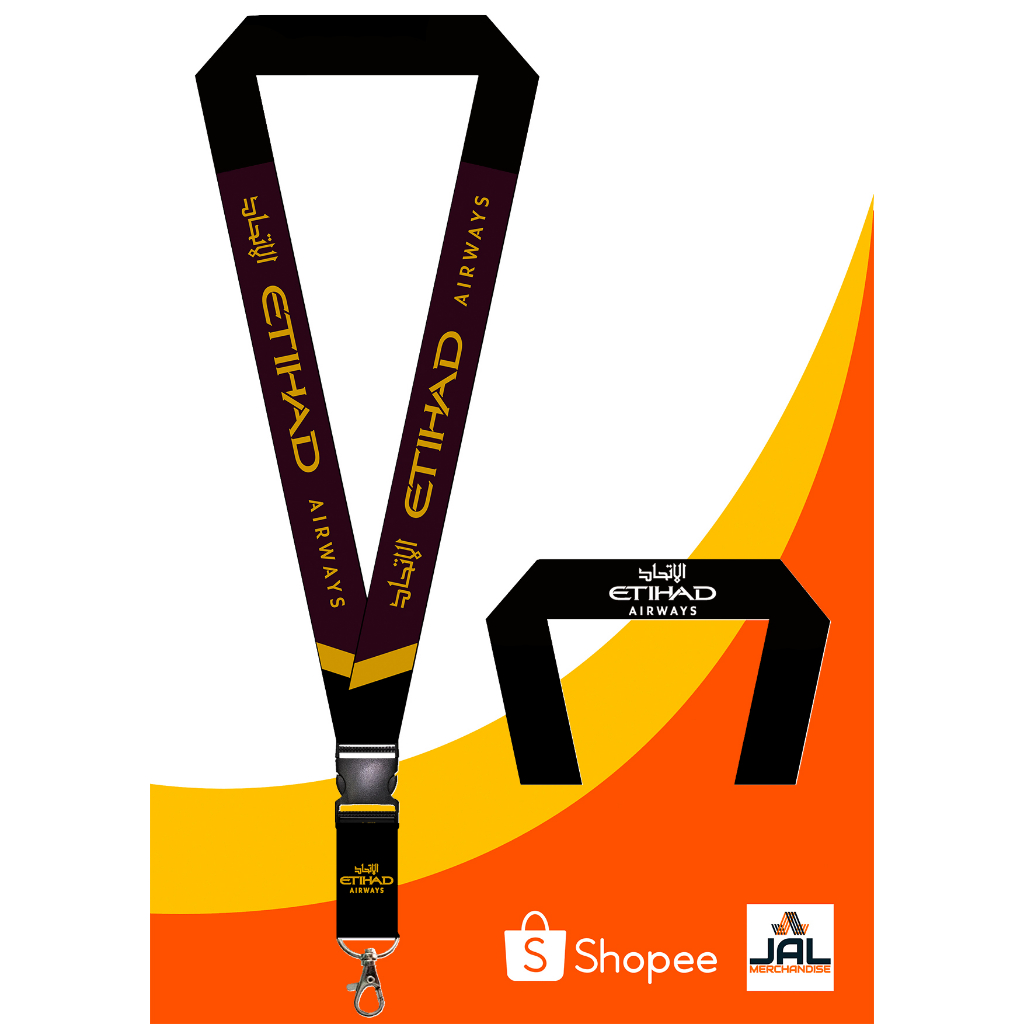 Etihad Airways ID Lace ID lanyard | Shopee Philippines