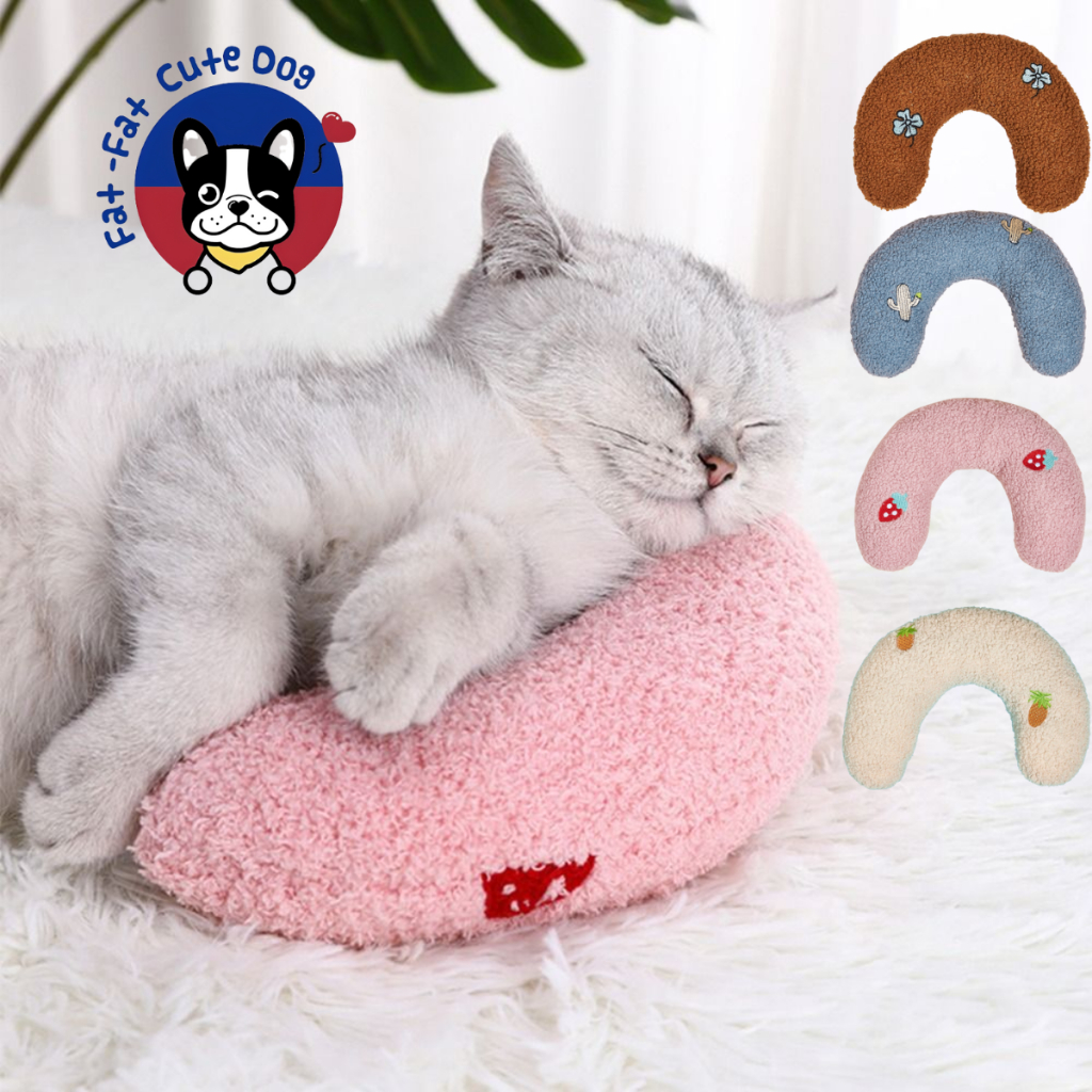 Cat UShape Pillow Pet Pillow Cat Dog Sleeping Pillow Kitten Headrest Pillow Catnip Pillow Cat