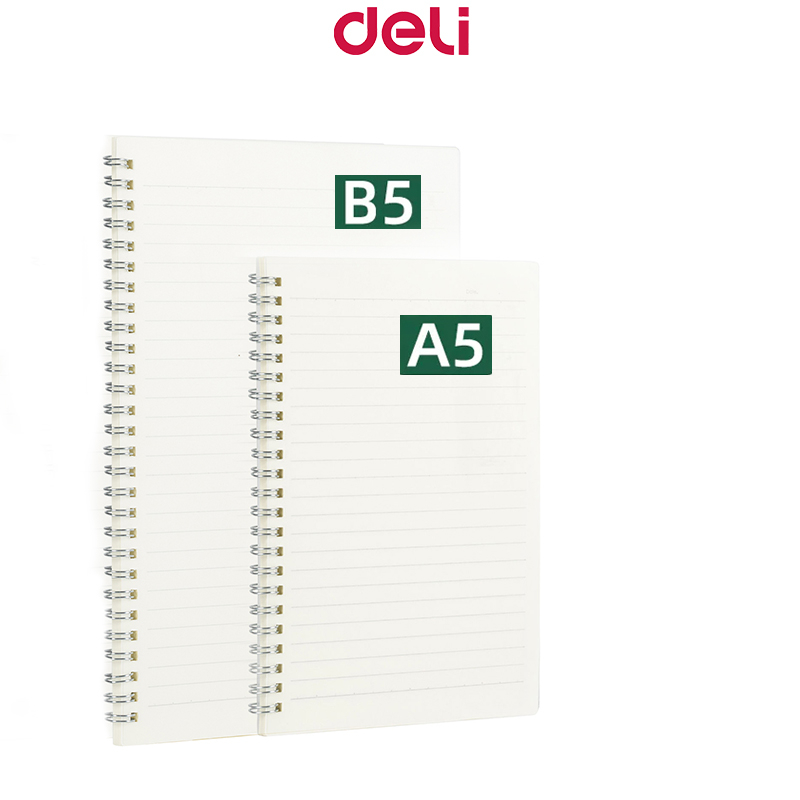 Deli Spiral Notebook Loose Leaf Notebook 60 Sheets Shopee Philippines