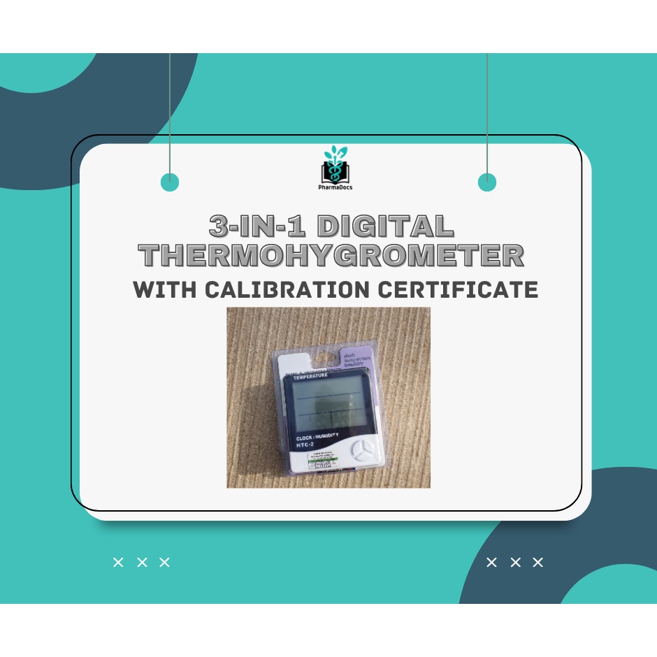 3in1 Thermometer/Hygrometer with Calibration Certificate Shopee