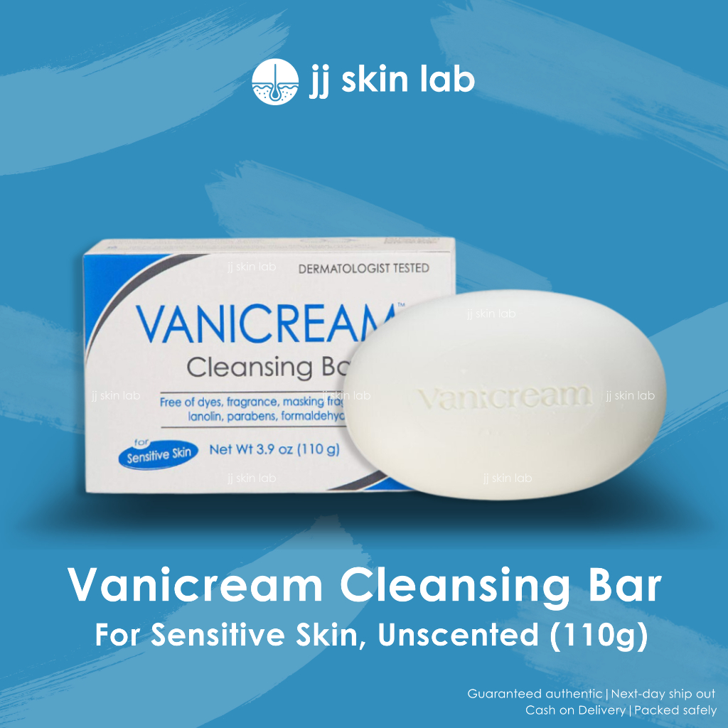 Vanicream Cleansing Bar For Sensitive Skin, Unscented (110g) Shopee
