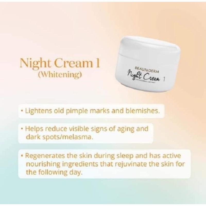 BEAUTéDERM NIGHT CREAMS 20g (Nov 2023 & Dec 2023 Expiration) Shopee Philippines
