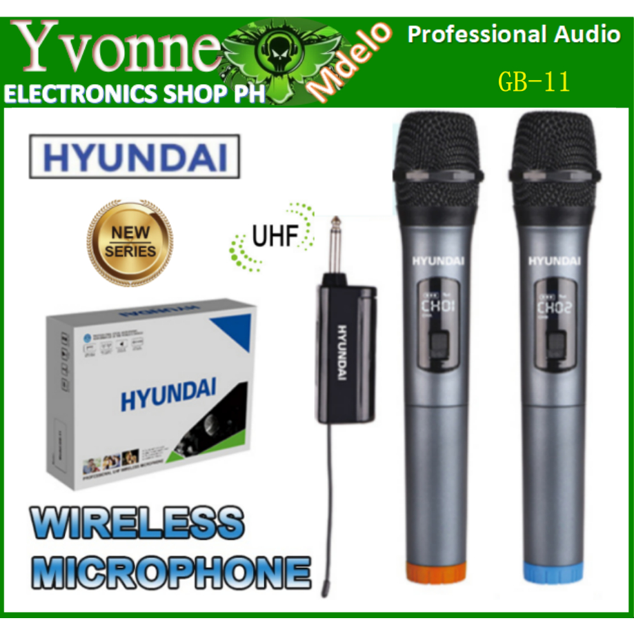 The HYUNDAI GB-11 2-in-1 Universal Wireless Microphone GB11 New ...