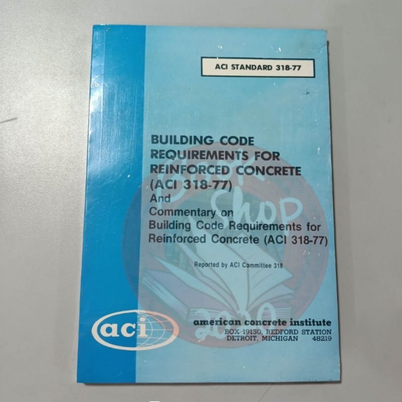 BUILDING CODE REQUIRMENTS for REINFORCED CONCRETE(ACI 318-77) | Shopee ...