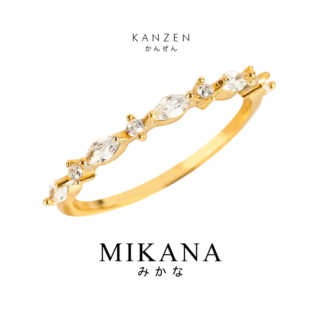 Mikana Valentines Promise Ring 18k Gold Plated Ring Collection ...