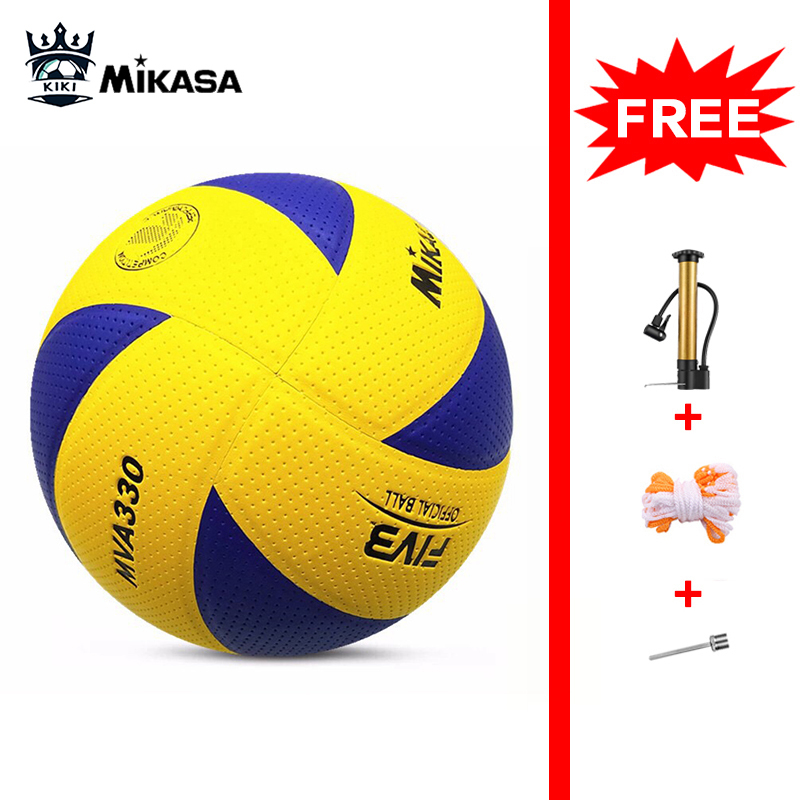 Original Mikasa Volleyball Mikasa MVA330 Soft Leather Official Size 5 FIVB Volleyball Ball MVA