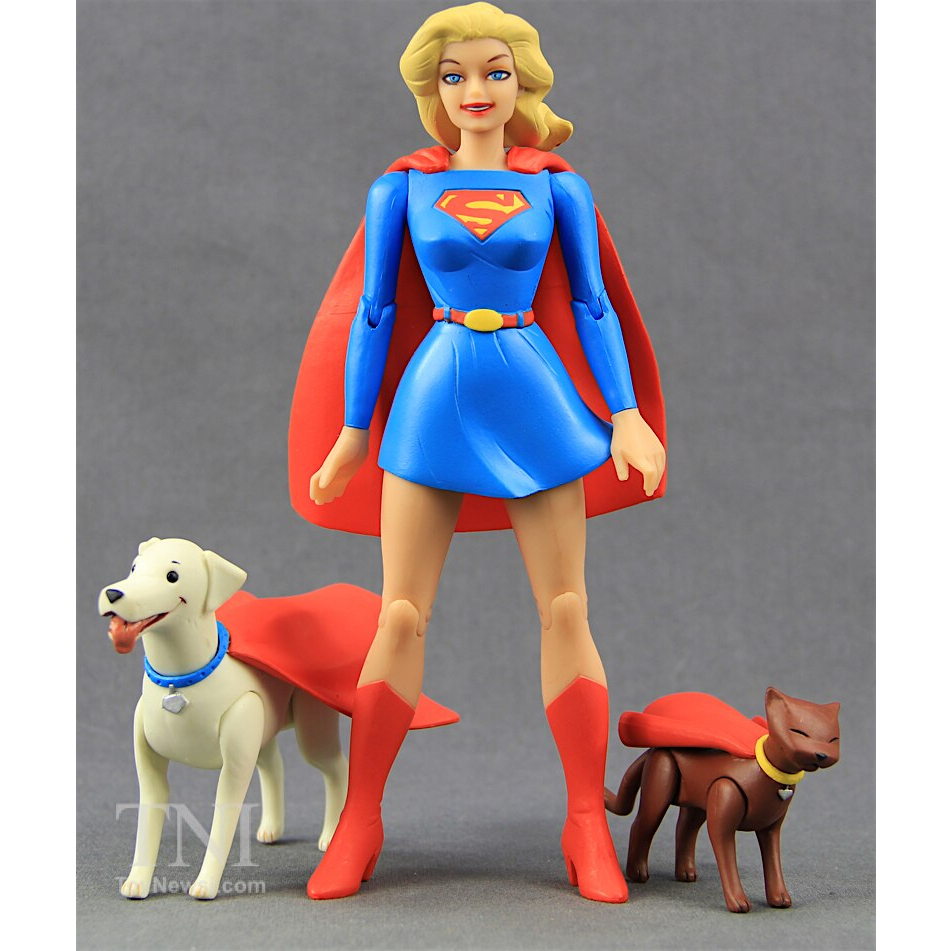 DC Supergirl Super Girl Superman Young Justice Krypto Dog Figure Super