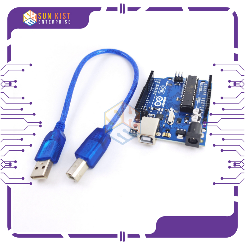 Arduino Uno R3 Dip Type Atmega16u2 Mega328p Chip Development Board Usb Cable Shopee Philippines 2305