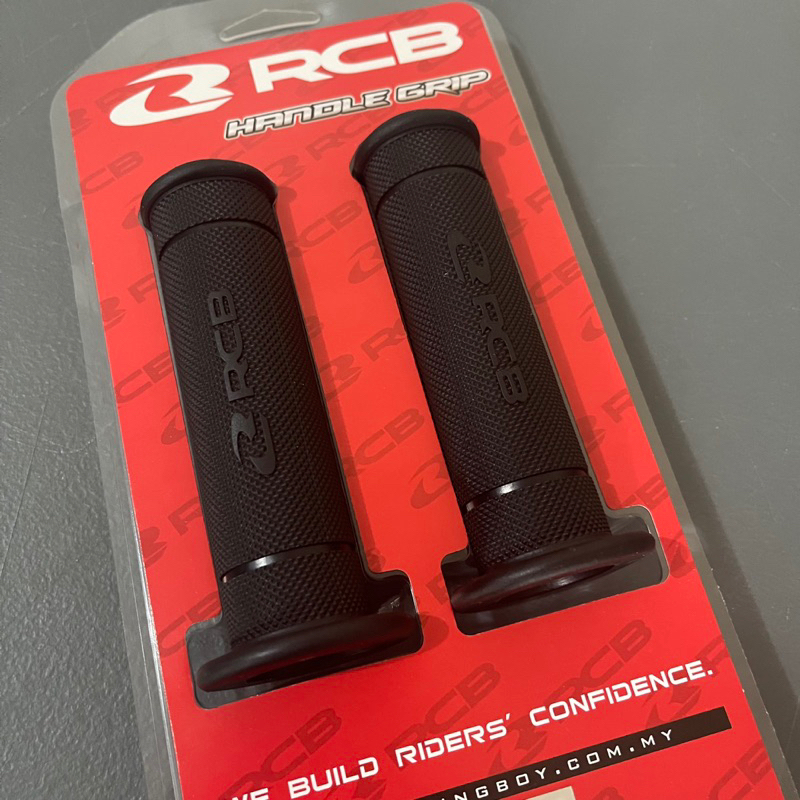 RCB RACING BOY HANDLE GRIP UNIVERSAL HG66 / HG55 RUBBER BLACK | Shopee ...