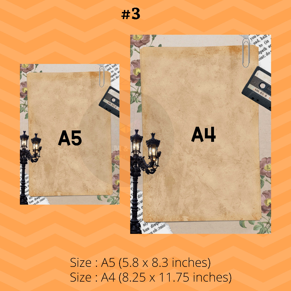 AESTHETIC STATIONERY 3 LIGHTS THEME A4 SIZE Shopee Philippines