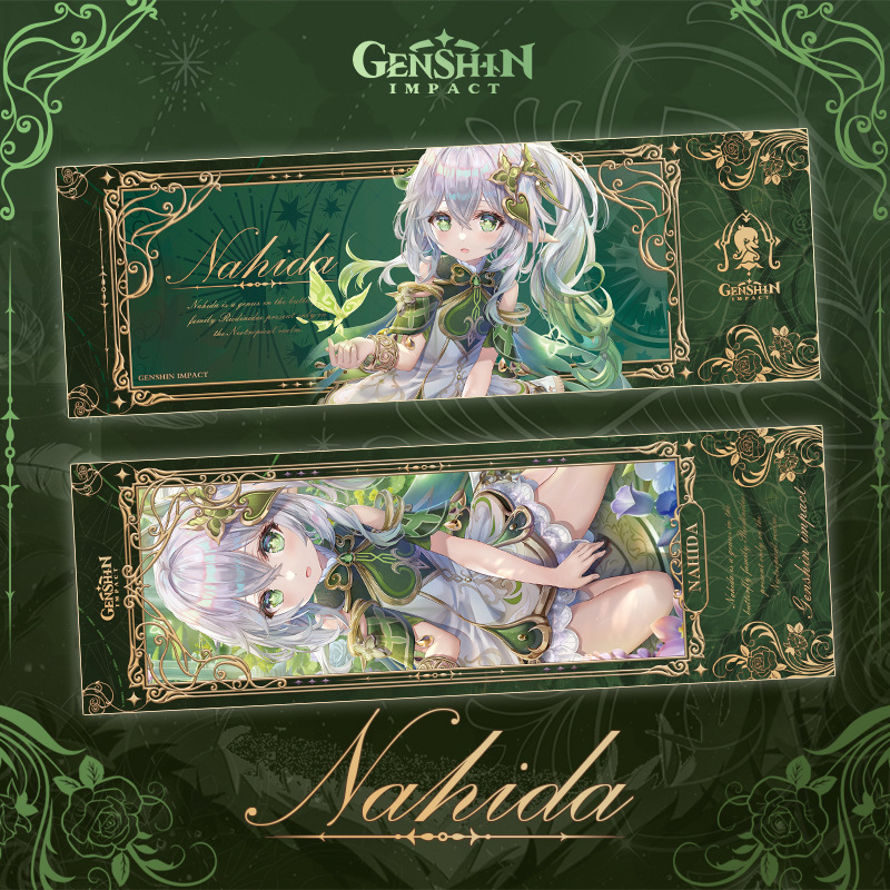 Genshin impact Laser ticket double-sided gilded Ayaka Knave Raiden ...