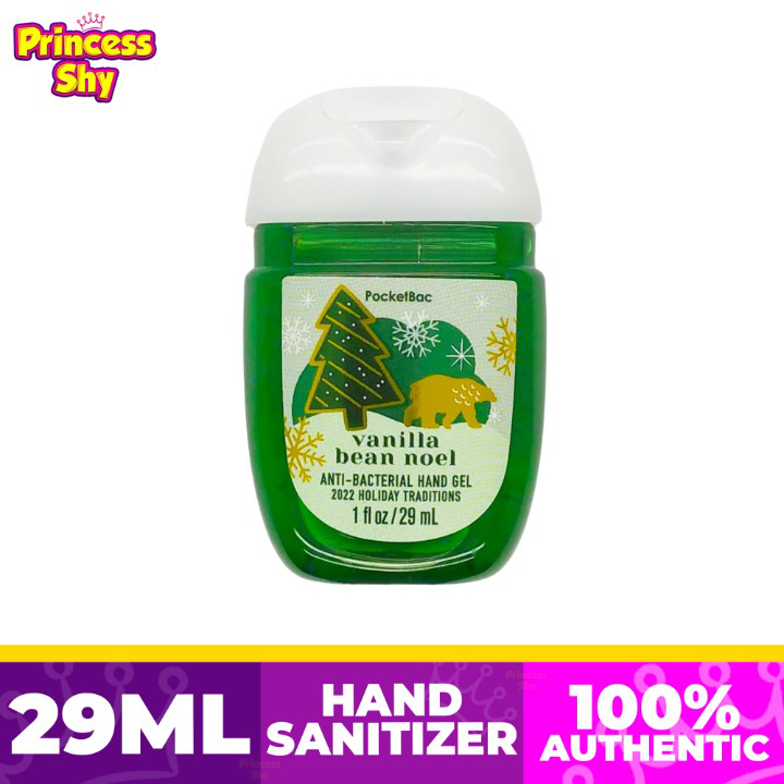 Bath and Body Works Pocketbac Vanilla Bean Noel Hand Gel Sanitizer 29ml