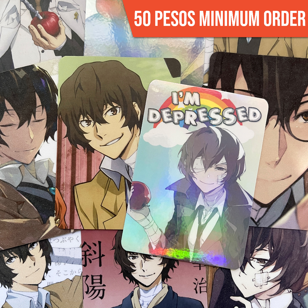 Bungo Stray Dogs Osamu Dazai Anime Photocards (Laminated) | Shopee ...