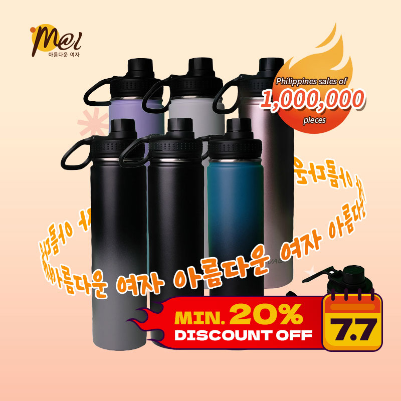 CIVAGO Tumbler Hot And Cold Water Bottle With Straw Double Wall AUQA