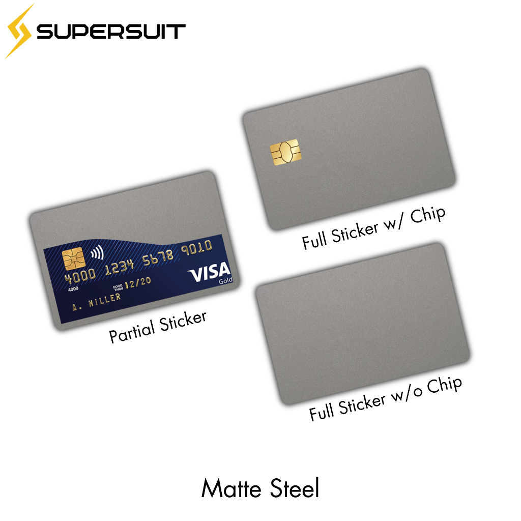 Supersuit Premium 3M Card Stickers for ATM, Credit, Debit Cards, Gift ...