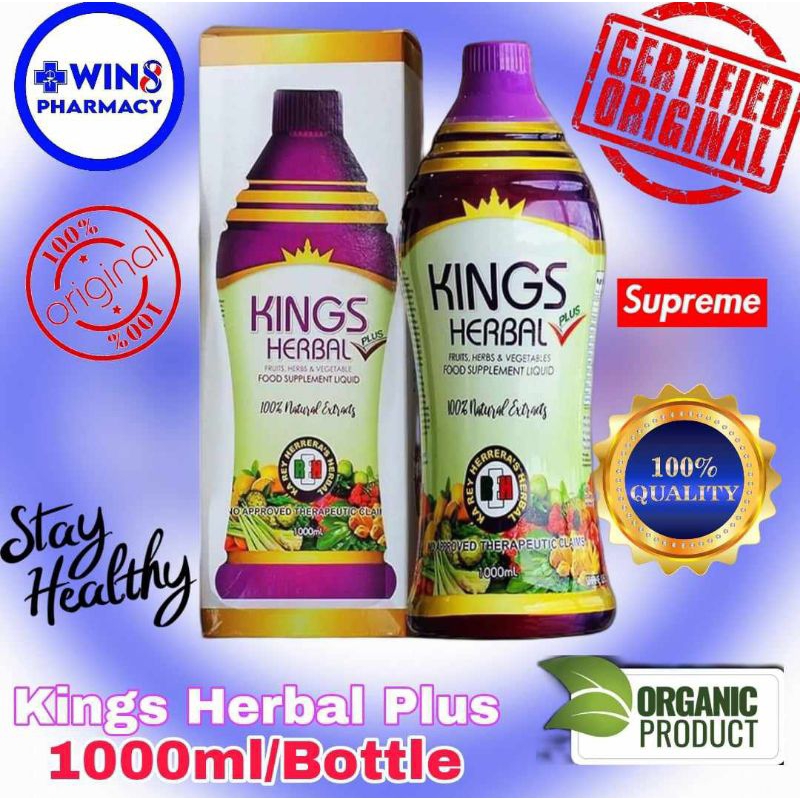 Kings Herbal Plus 1000ml (1L) Original Liquid Food Supplement Shopee