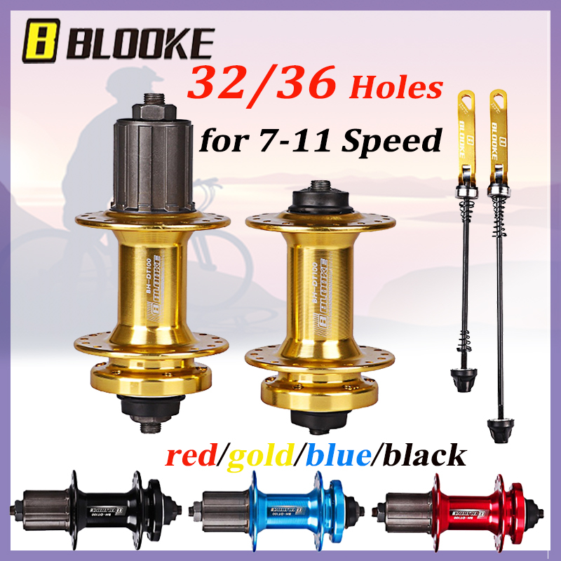 BLOOKE Hub 32 Holes 36 Holes Mountain Bike Disc Hubs Front & Rear MTB ...