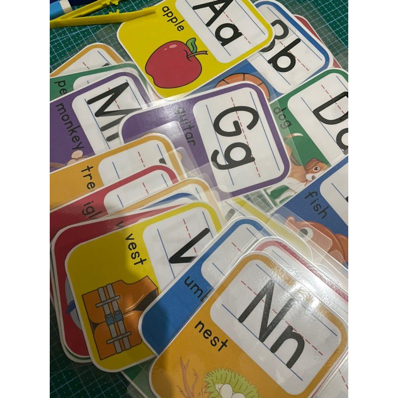AZ ALPHABET FLASHCARDS WITH PICTURES WITH BINDER RING Shopee Philippines