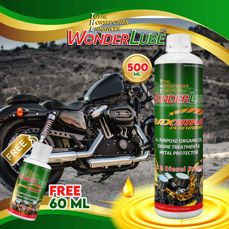 The New Wonderlube Maximum Performance Engine Oil Additive 500ml+60ml
