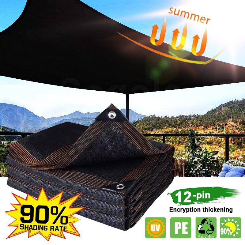 Garden Net Sun shade Outdoor Black Anti-UV 90% Sunshade Net Heat ...