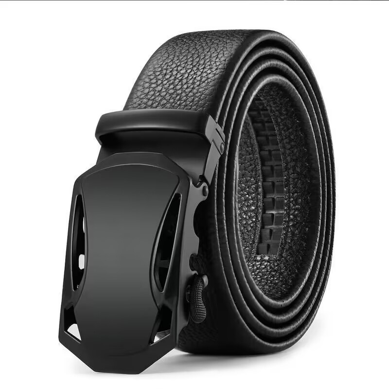 Black Bottom Automatic Buckle Belt Men's Belt High-end Business Men's ...