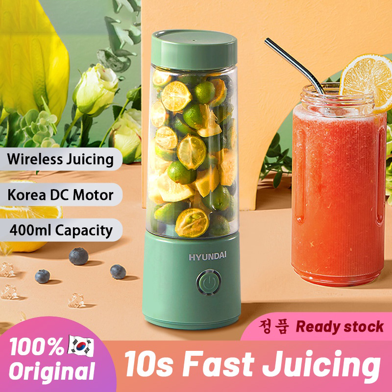 Original Hyundai Portable Blender Fruit Blender Juicer Blender 400ML Fruit Juicer With Tumbler