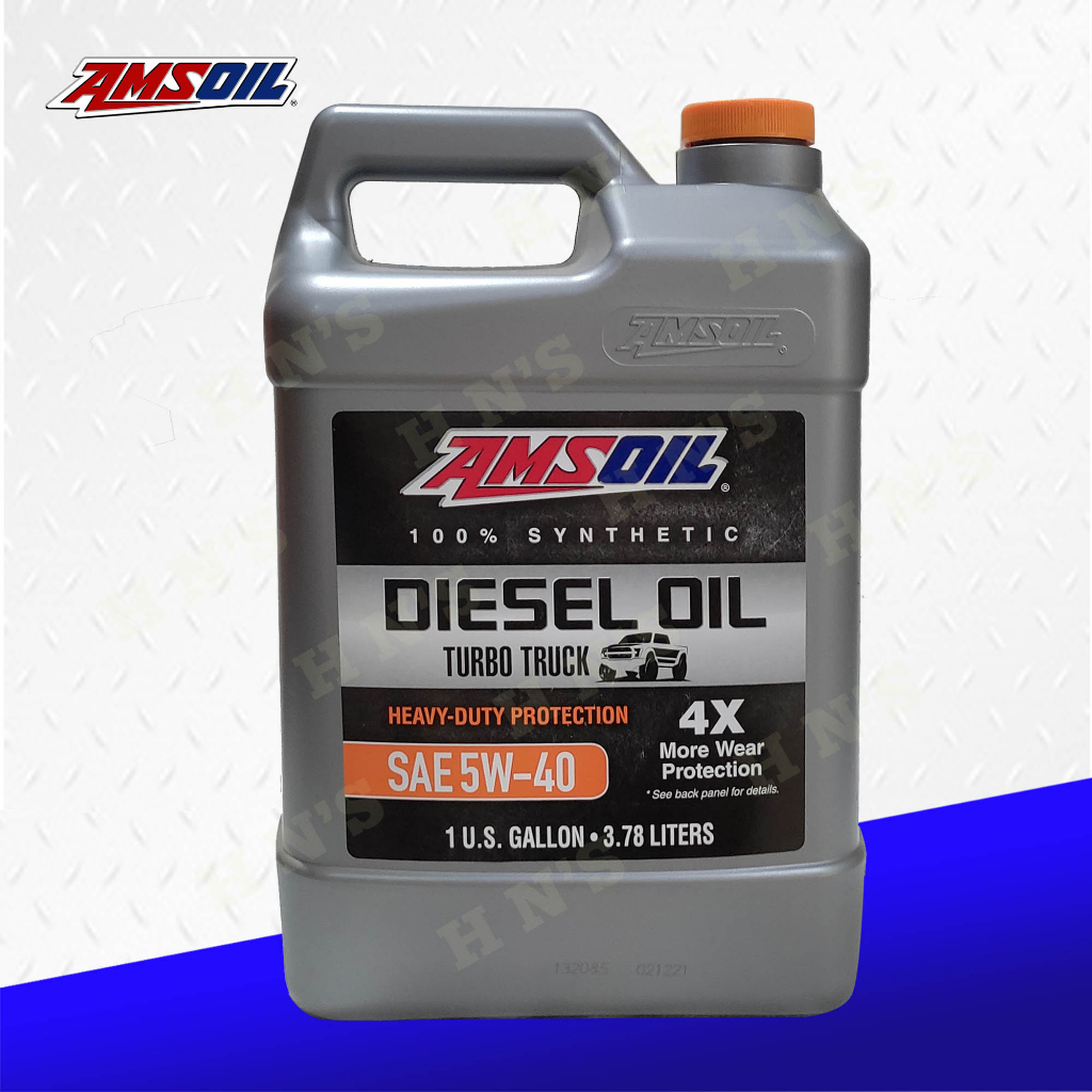 AMSOIL Heavy-Duty Turbo Truck 5W-40 Fully Synthetic Diesel Engine Oil ...
