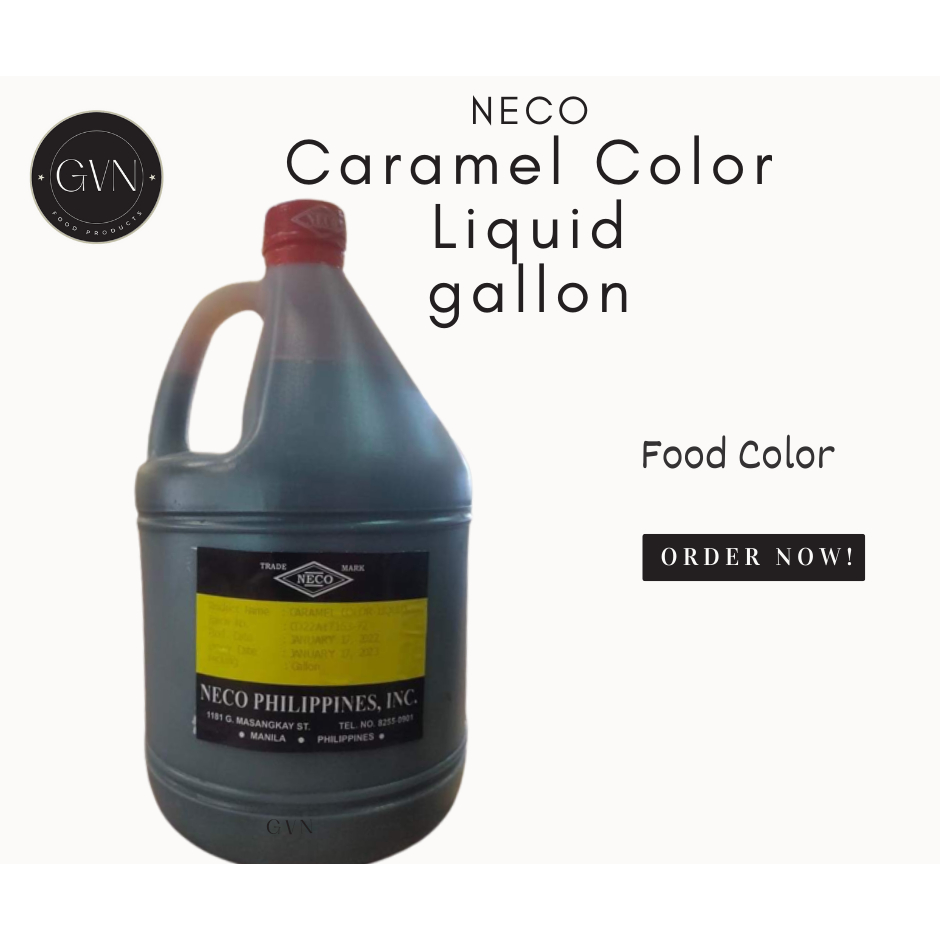 Neco Caramel Color Liquid, gallon Shopee Philippines