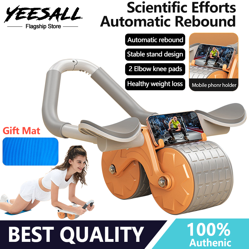Abdominal Wheel Automatic Rebound Abdominal Muscle Wheel Elbow Support