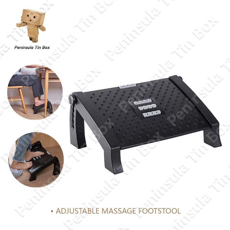 Massage Footrest Office Footstool Padded Footstool Footrest Adjustable