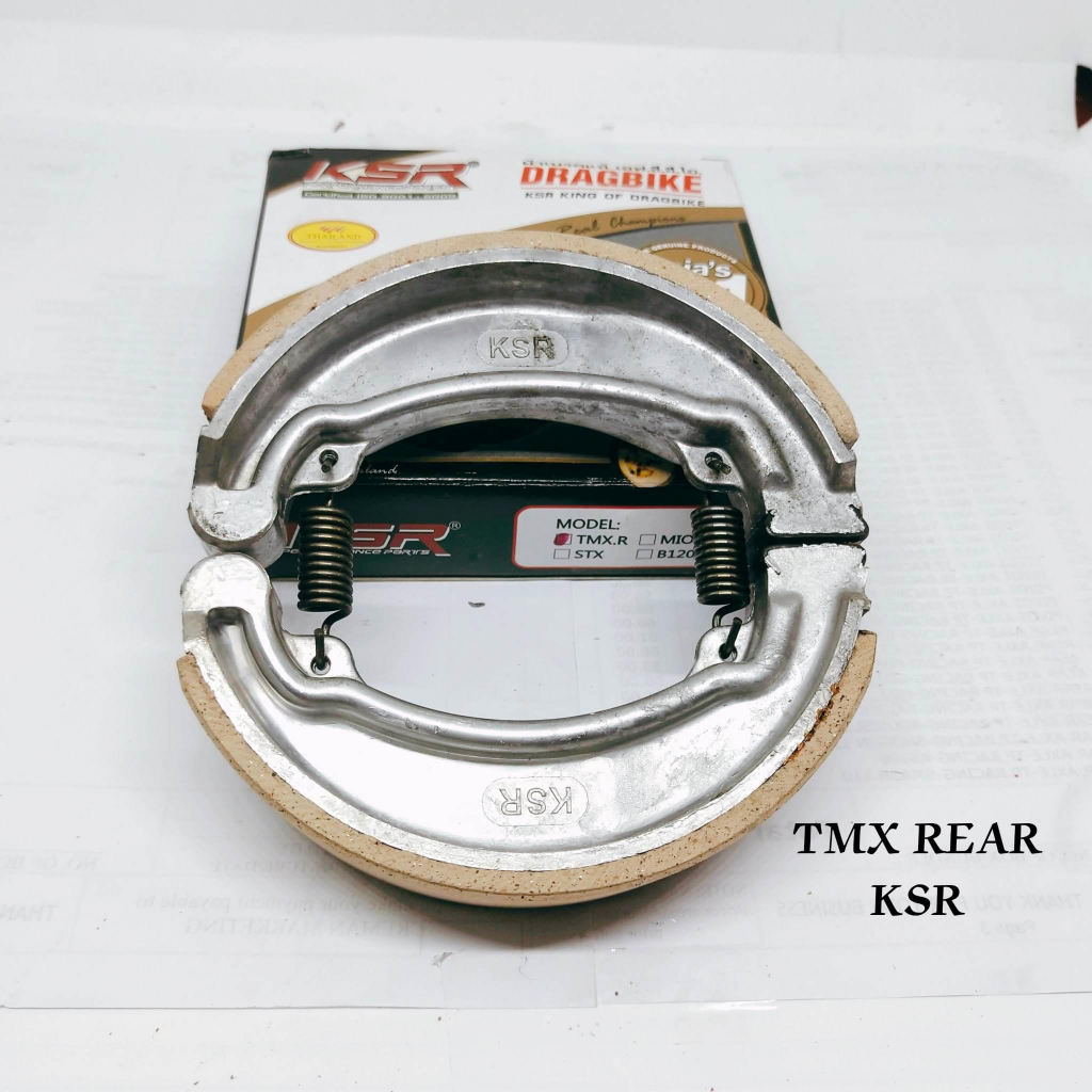 BRAKE SHOE TMX REAR KSR FCCI BRAND | Shopee Philippines