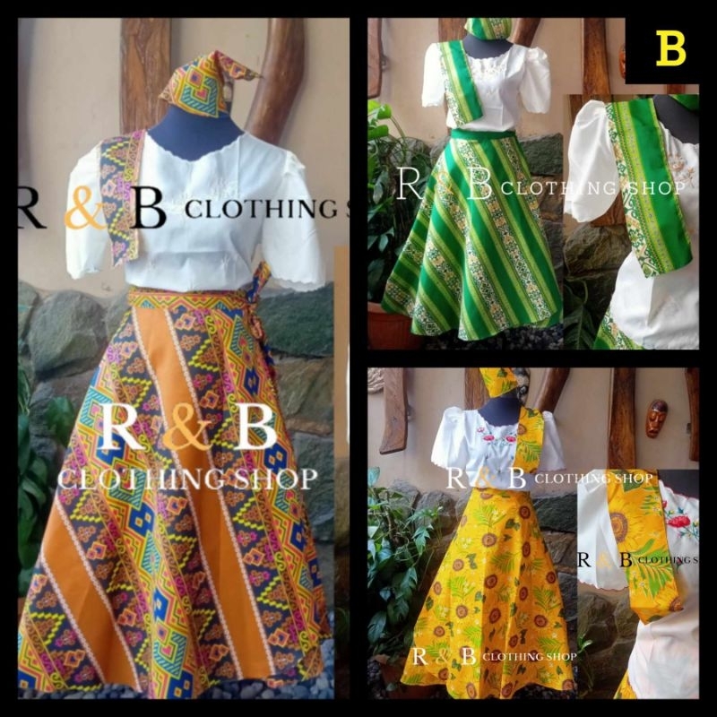 ADULT Baro t Saya Filipiniana KiMONA TERNO ADULT