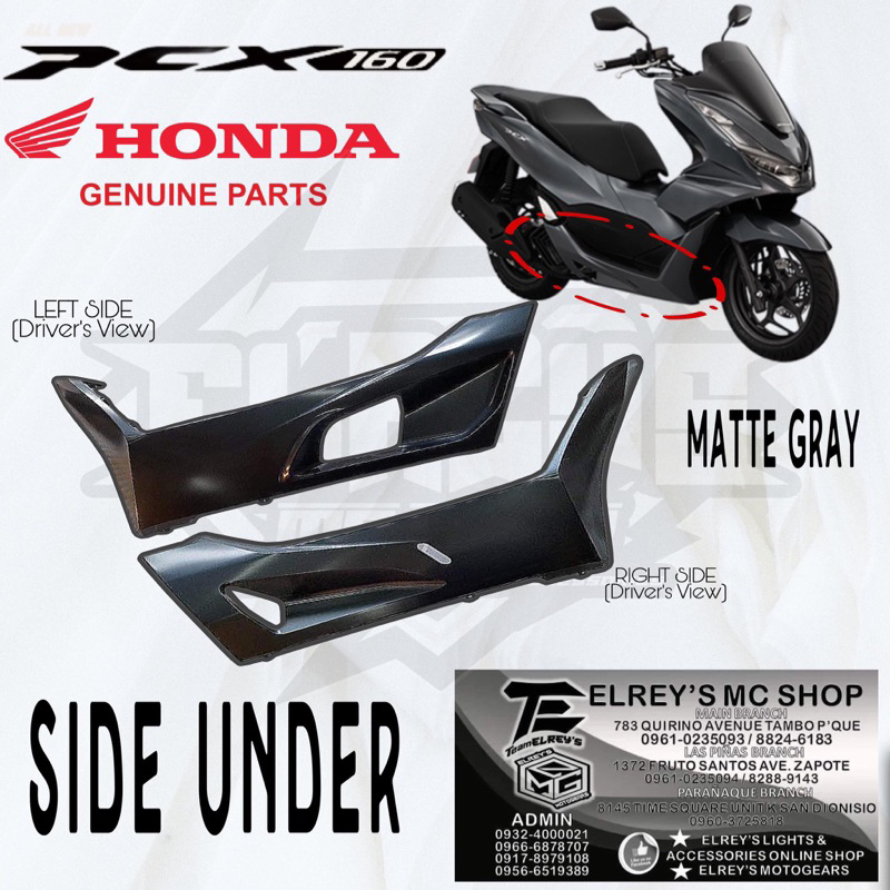 STOCK SIDE UNDER COVER FOR PCX 160 MATTE GREY | Shopee Philippines