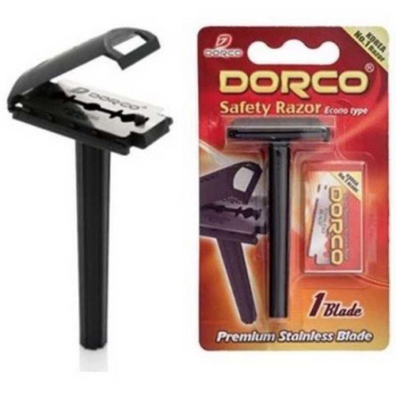 COD 1pc Dorco Black Safety Razor Black Shaver Original | Shopee Philippines