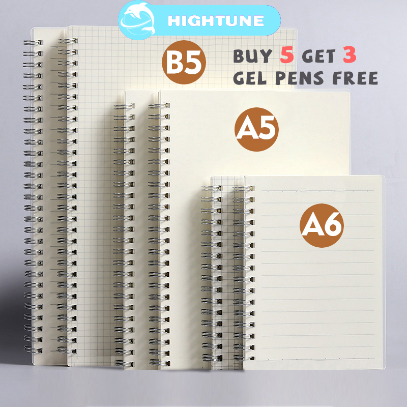 HIGHTUNE A5/B5/A6 80 Sheets Notebook Muji Notebooks For School Students ...