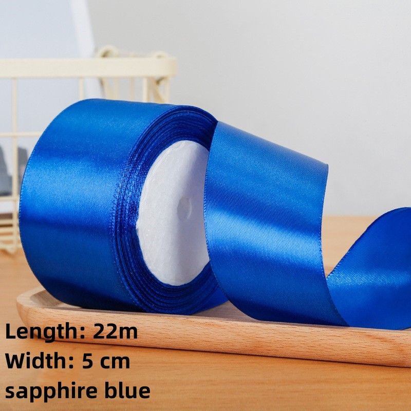 5cm Plain Satin Ribbon Gift Roll Packaging DIY Birthday Party ...