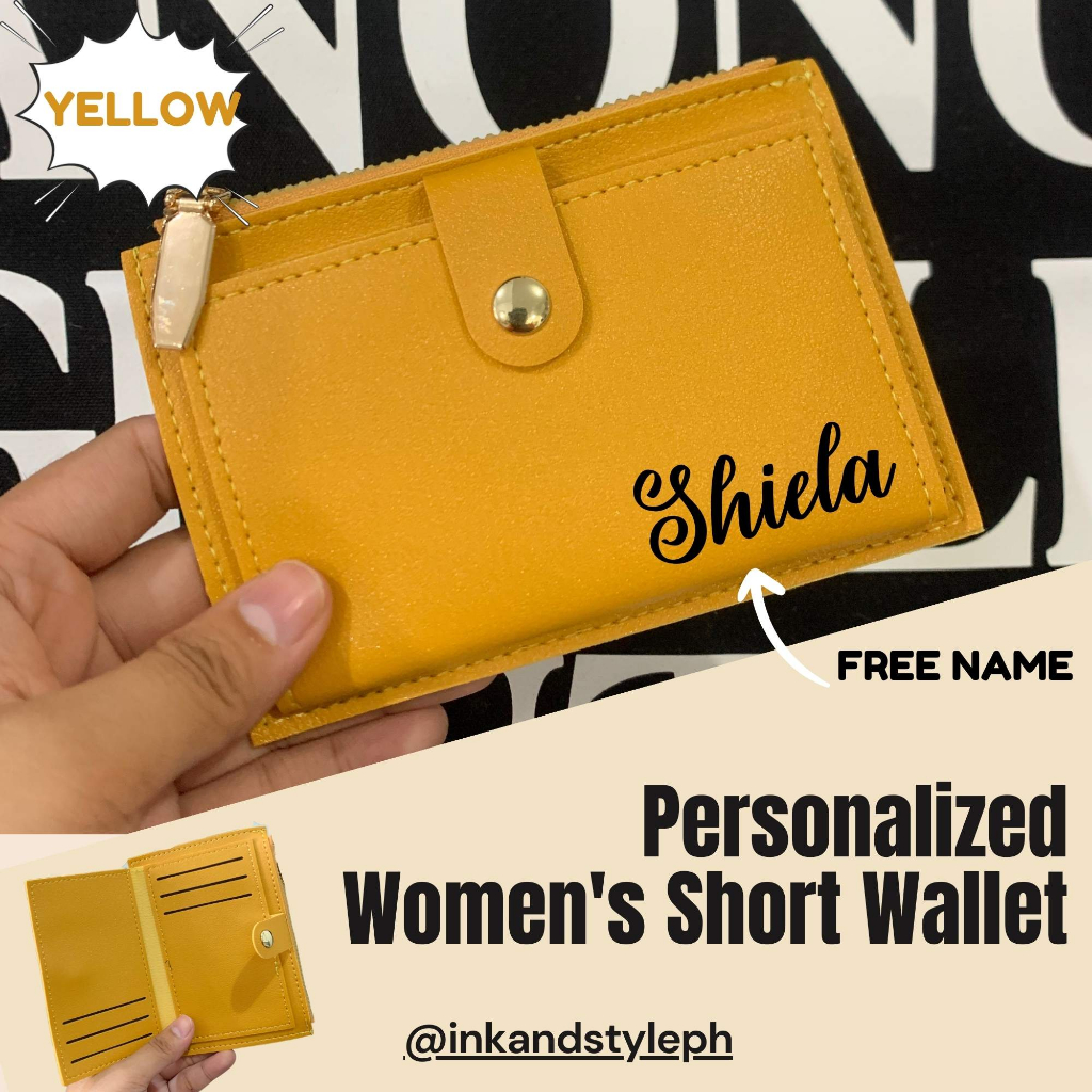 Personalized Wallet, card holder, ID holder, purse, coin purse for