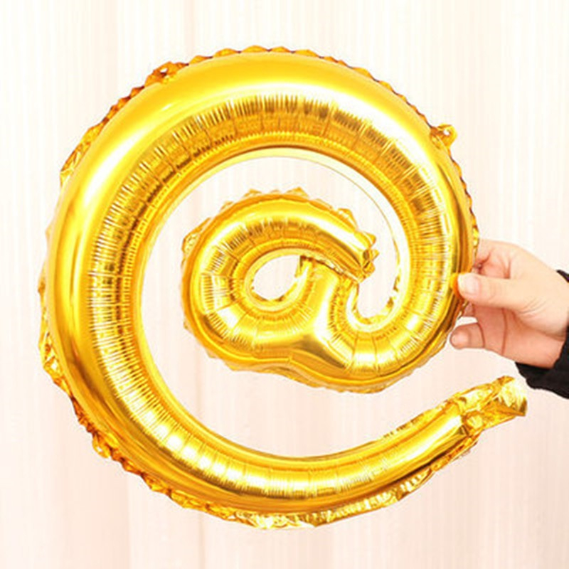 16 Inch @ Gold Foil Balloon Birthday Balloons Party Supplies | Shopee ...