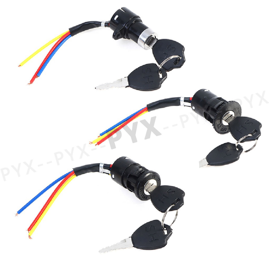 Electric Bicycle Tricycle Ignition Switch Key Power Lock for E-Scooter ...