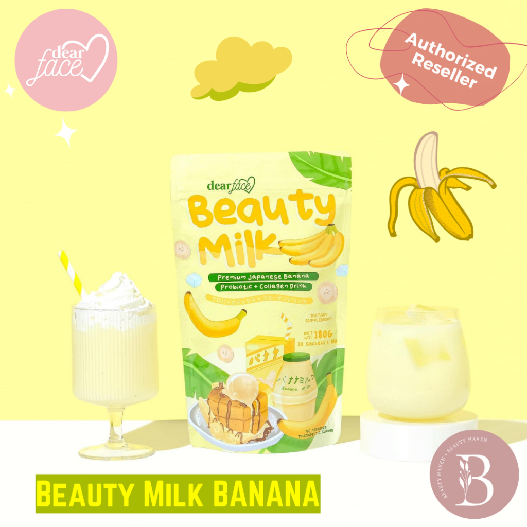 Beauty Milk Premium Japanese Banana Probiotic + Collagen Drink Shopee